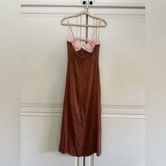 FOR LOVE & LEMONS Viv Maxi Dress in Brown - Picture 5 of 7